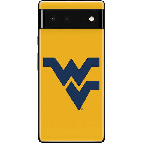 West Virginia University Yellow Background Google Pixel 6 Skin